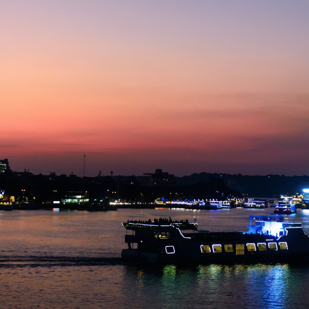 Goa River Boat Ride At Night